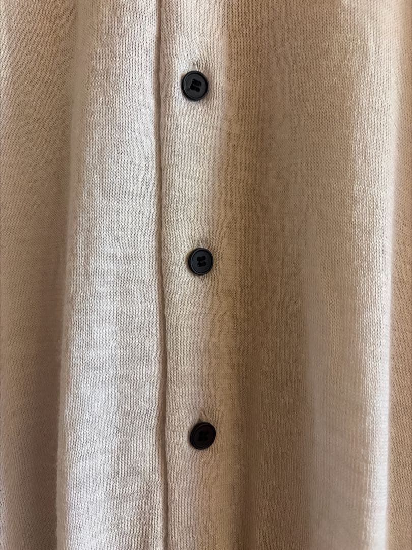 【ATON】RAMIE WOOL ポロニットカーディガン