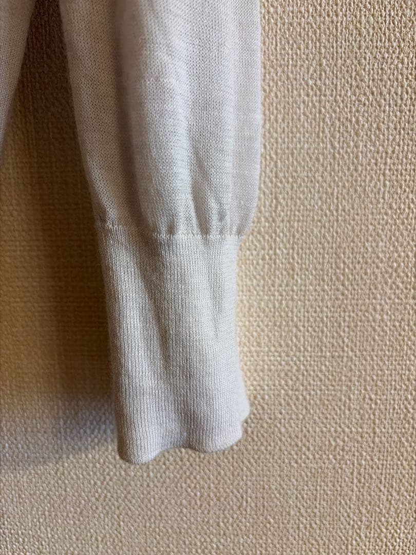 【ATON】RAMIE WOOL ポロニットカーディガン