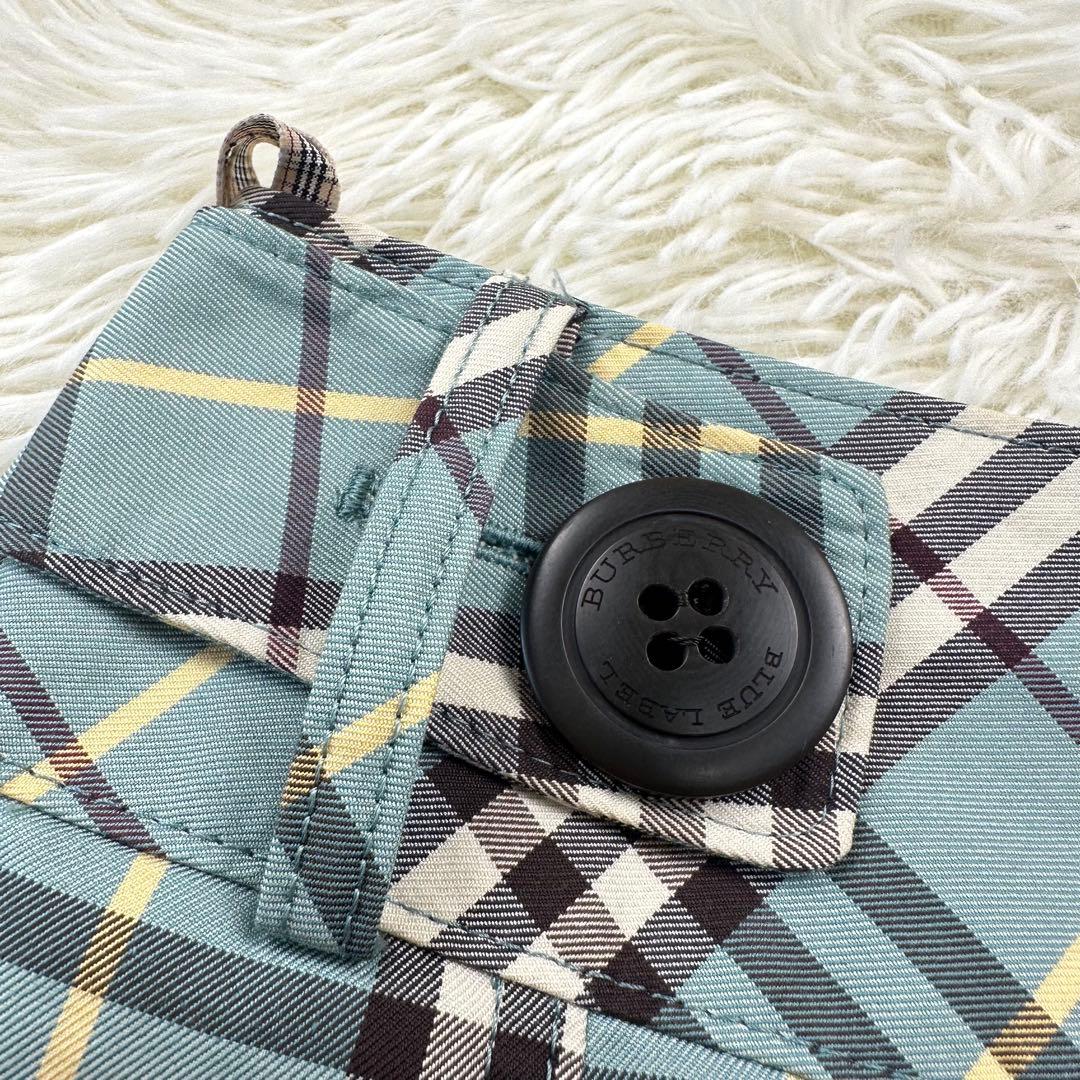 バーバリーブルーレーベル ノバチェック ミニ プリーツ スカート 希少カラー