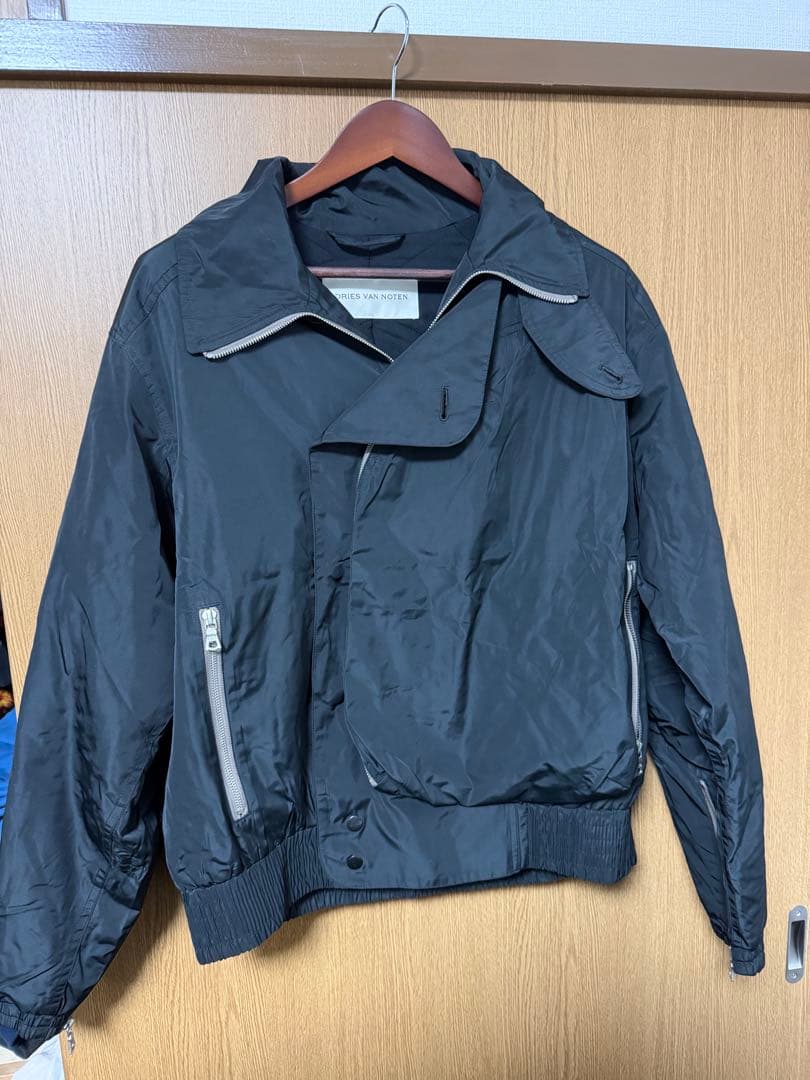 DRIES VAN NOTENナイロンジャケット ブラック