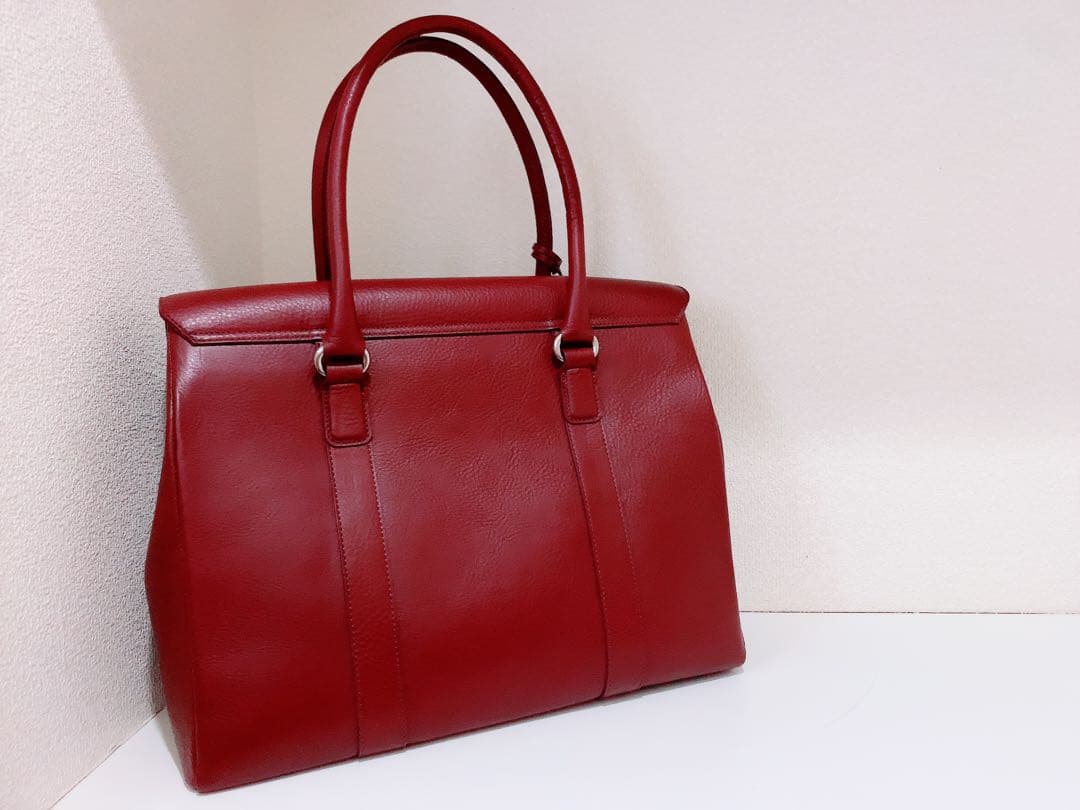 【美品】アンジーザキャット ビジネス　トートバック　国産牛革