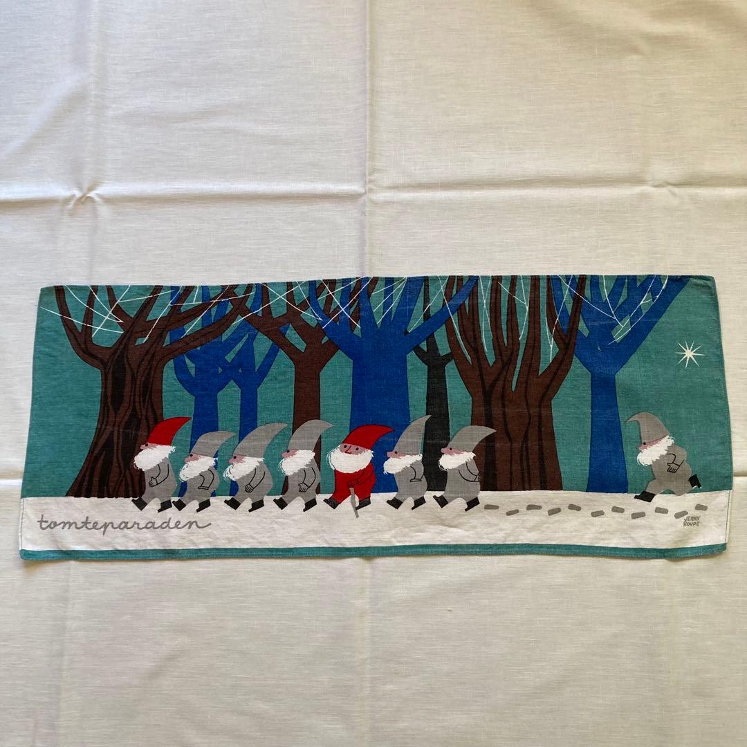 【美品】Jerry Roupe トムテの行進 北欧ビンテージ タペストリー