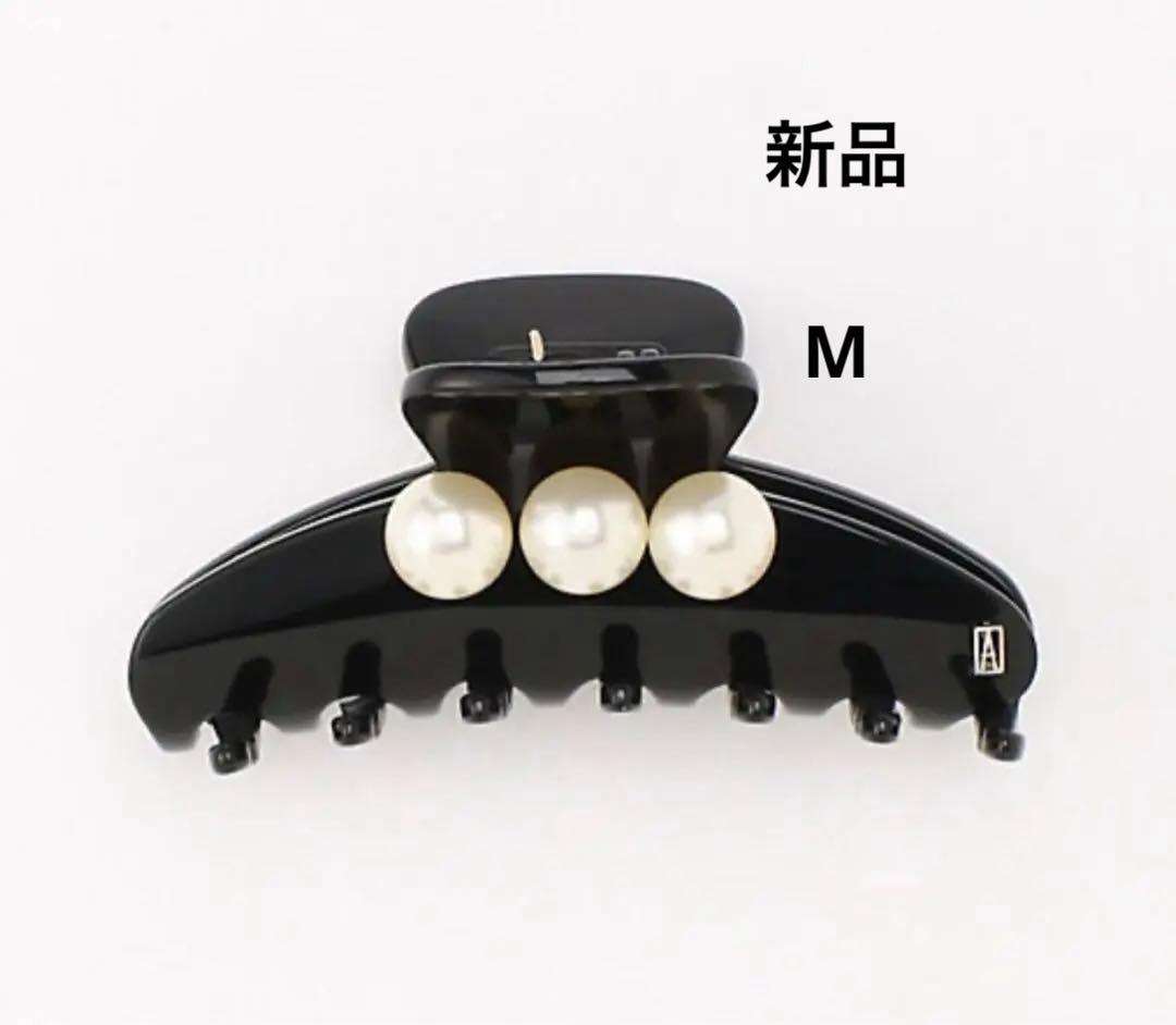 新品ALEXANDRE DE PARIS パール　ヘアクリップ　Mサイズ