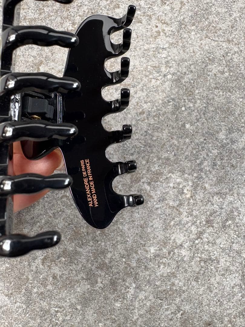 新品ALEXANDRE DE PARIS パール　ヘアクリップ　Mサイズ