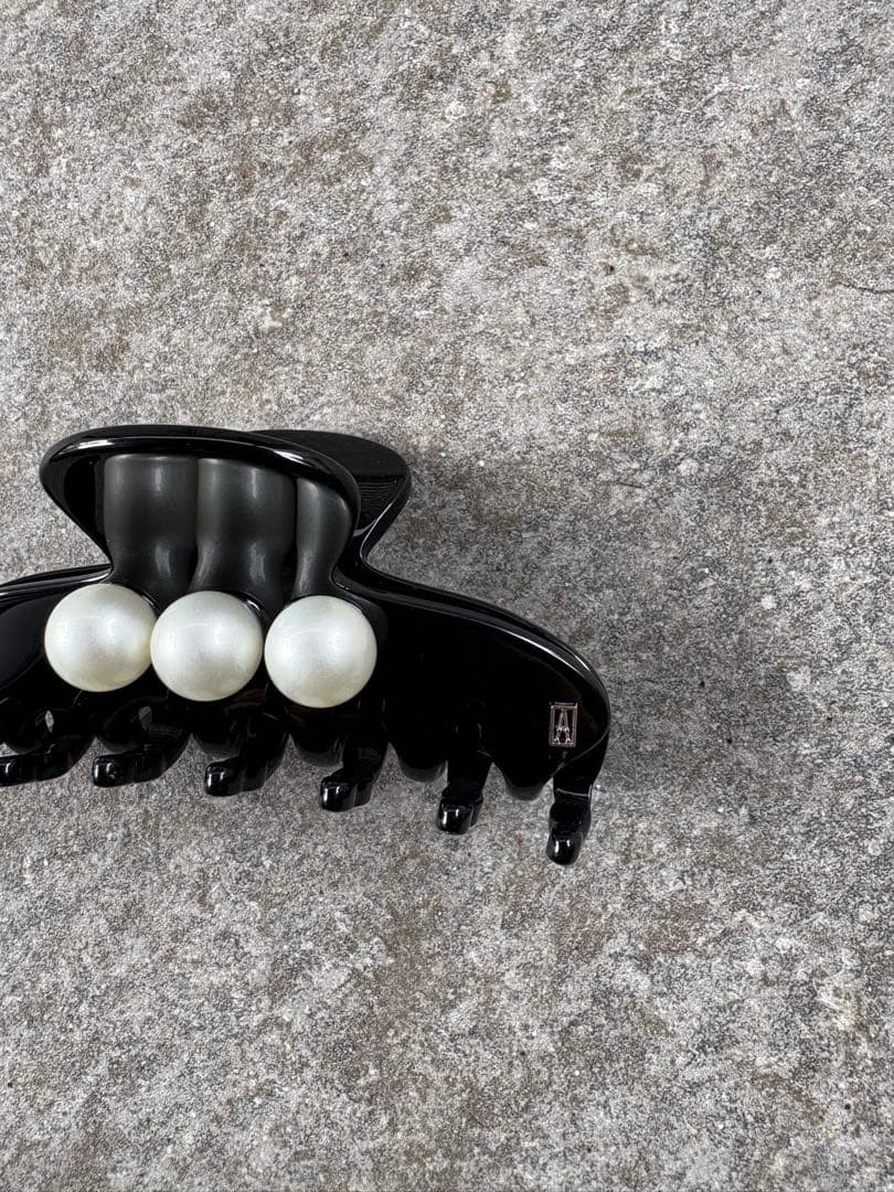 新品ALEXANDRE DE PARIS パール　ヘアクリップ　Mサイズ