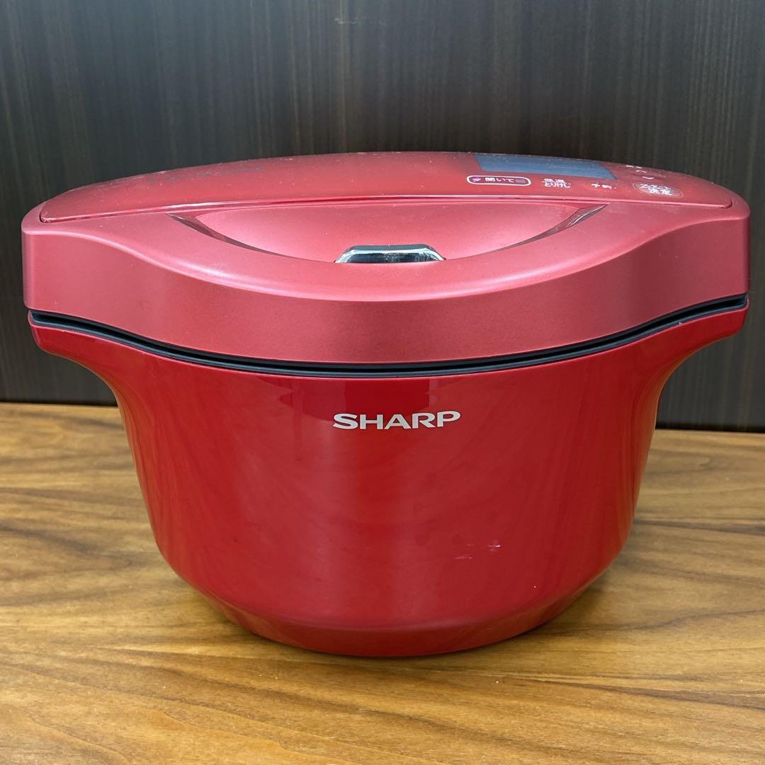 SHARP HEALSIO 電気圧力鍋 2.4L レッド