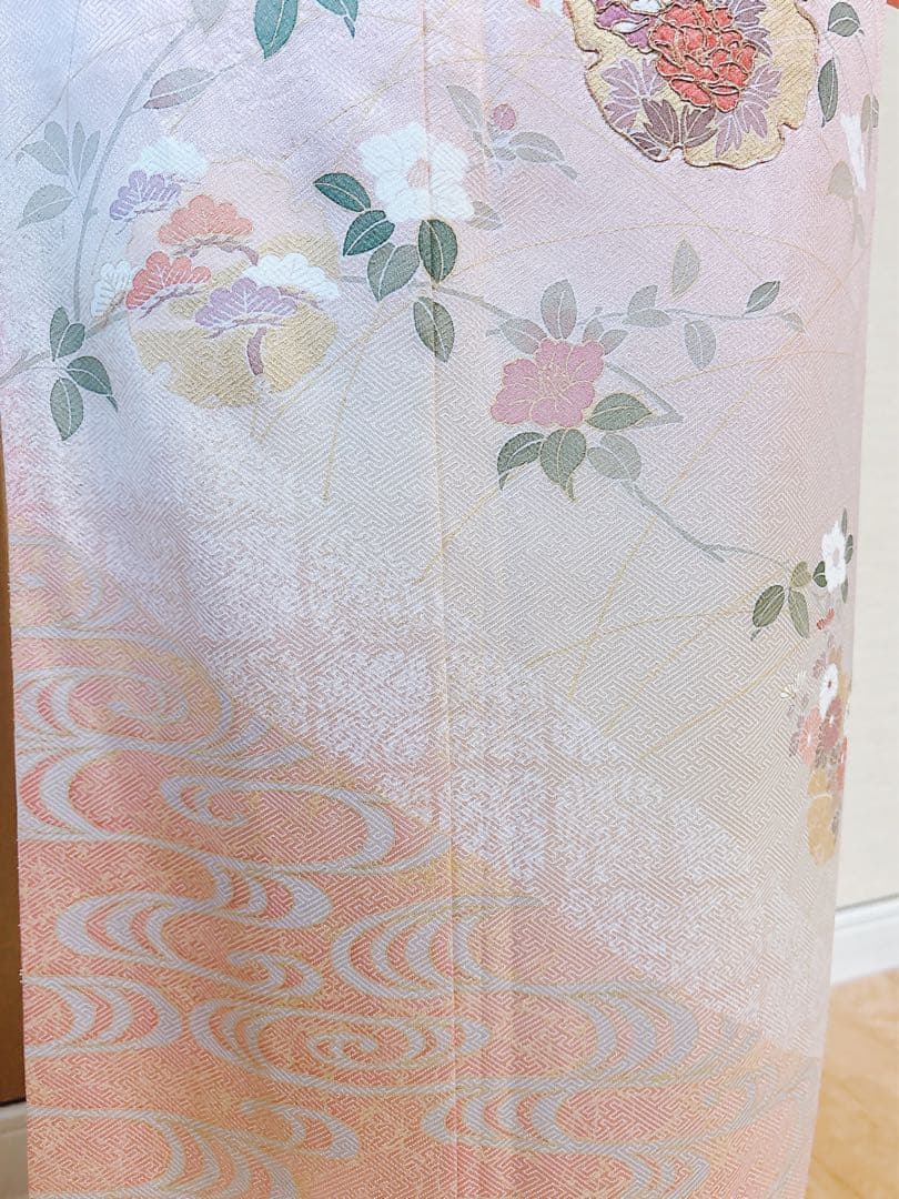 20日まで　訪問着　フルセット 裄67 卒業式　入学式　お宮参 S M袋帯