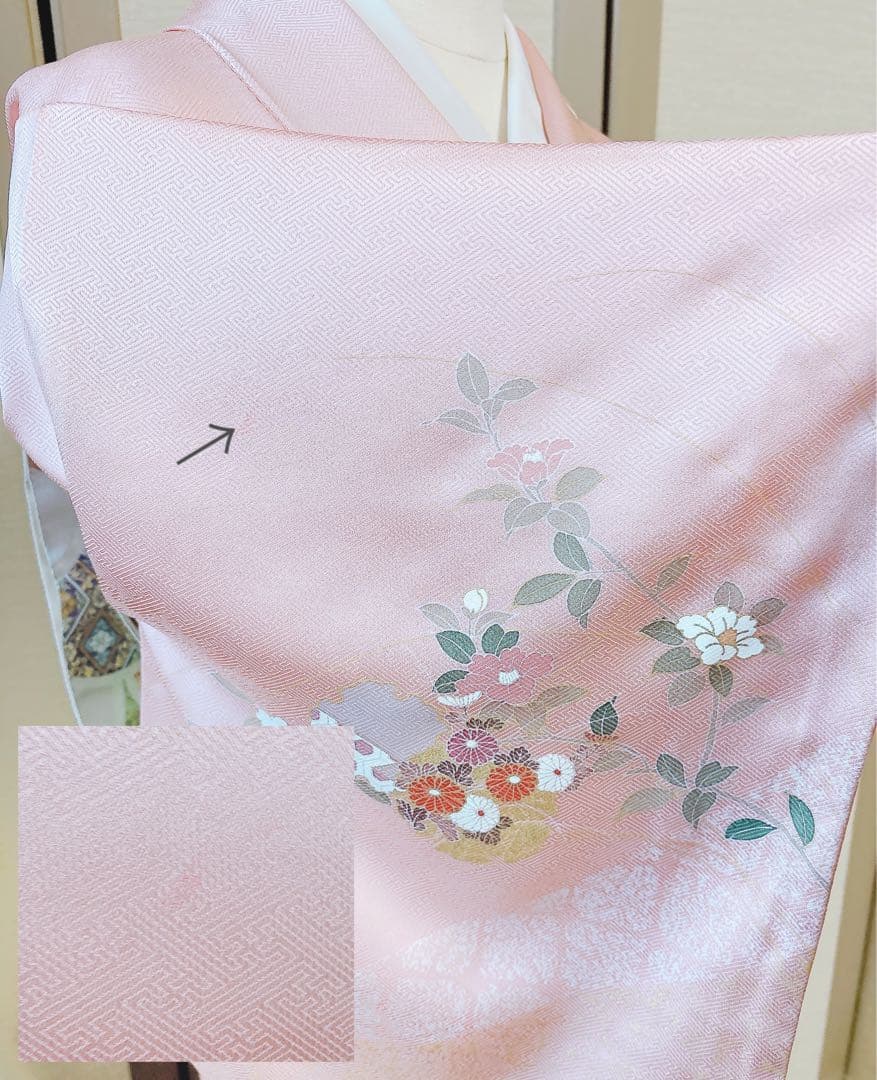 20日まで　訪問着　フルセット 裄67 卒業式　入学式　お宮参 S M袋帯