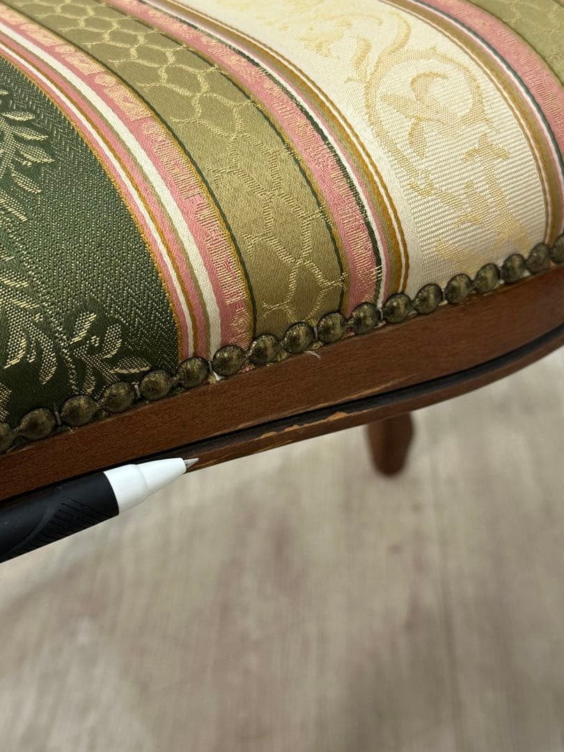 ⭐️【全国送料無料】3万円　スツール　椅子　腰掛け　猫脚　ヨーロピアン　オットマン