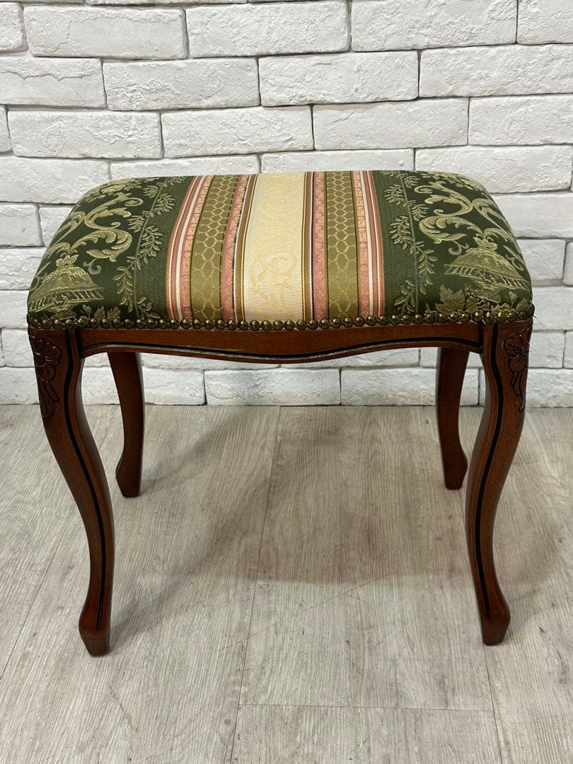 ⭐️【全国送料無料】3万円　スツール　椅子　腰掛け　猫脚　ヨーロピアン　オットマン