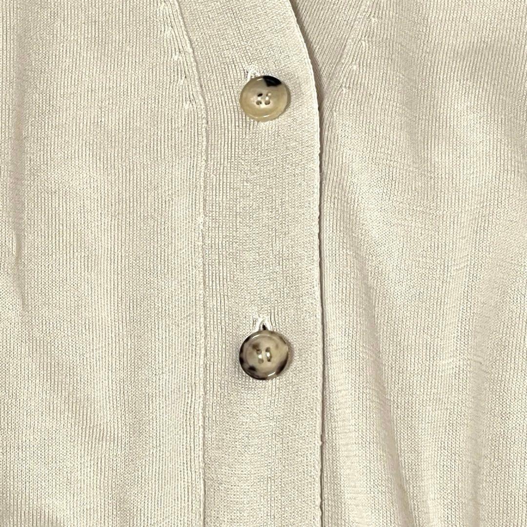 2022マーガレットハウエル コットン カーディガン オフホワイト系