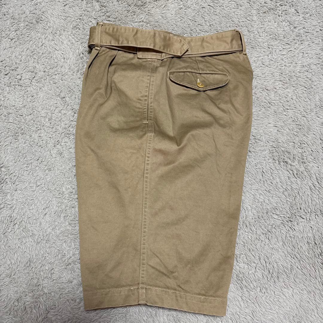 COMOLI グルカパンツ　ベルテッドチノショートパンツ　ショーツ　チノパン