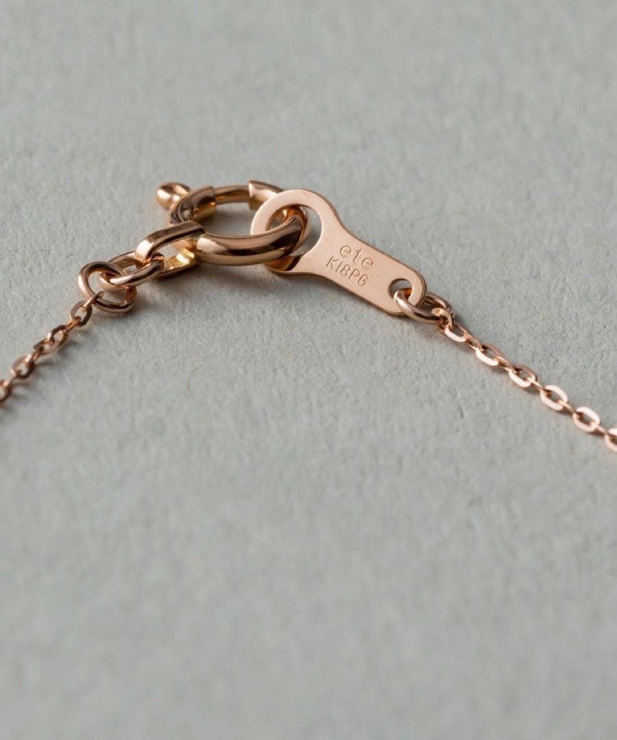 【新品未使用】ete K18MPG レイヤー ダイヤモンド ネックレス