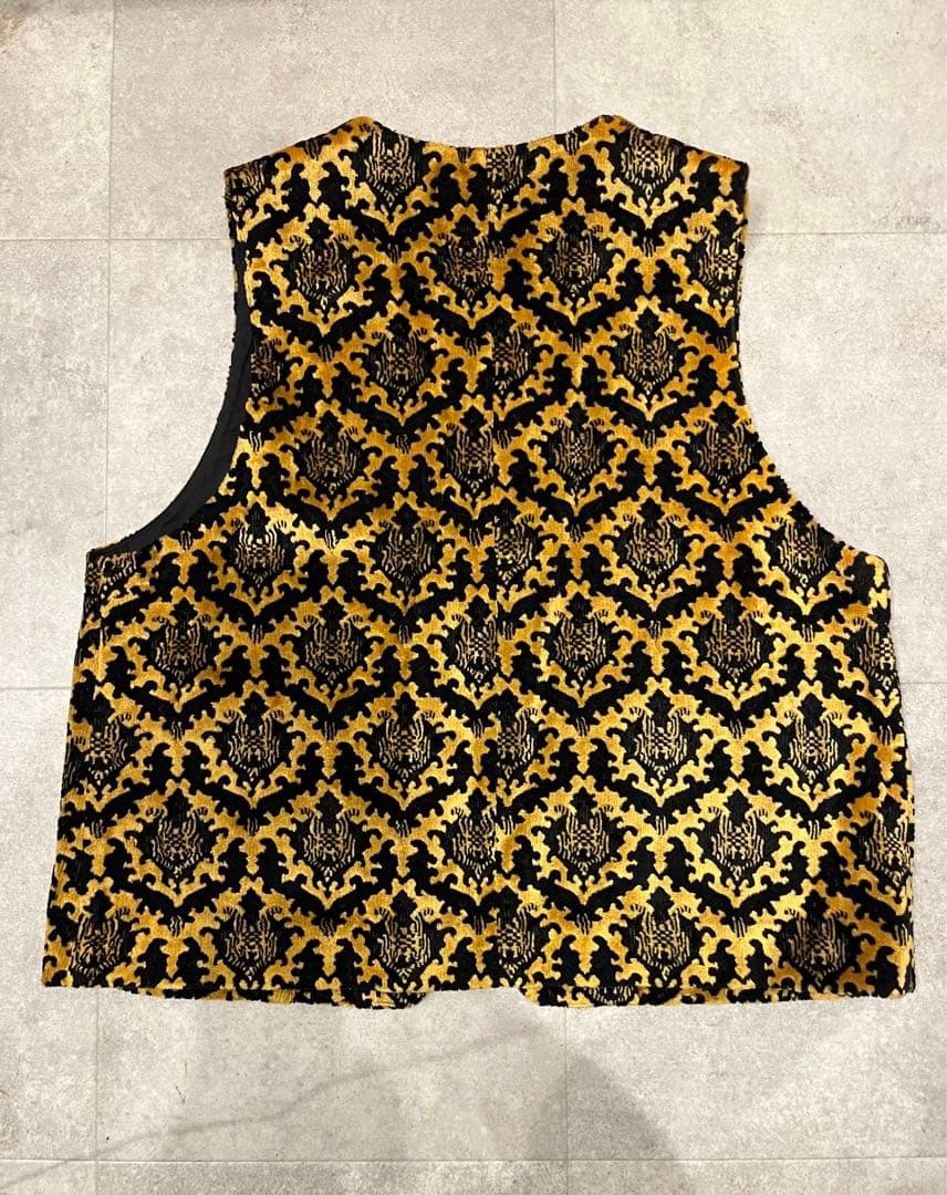 6 roku カットパイルジャガードベスト