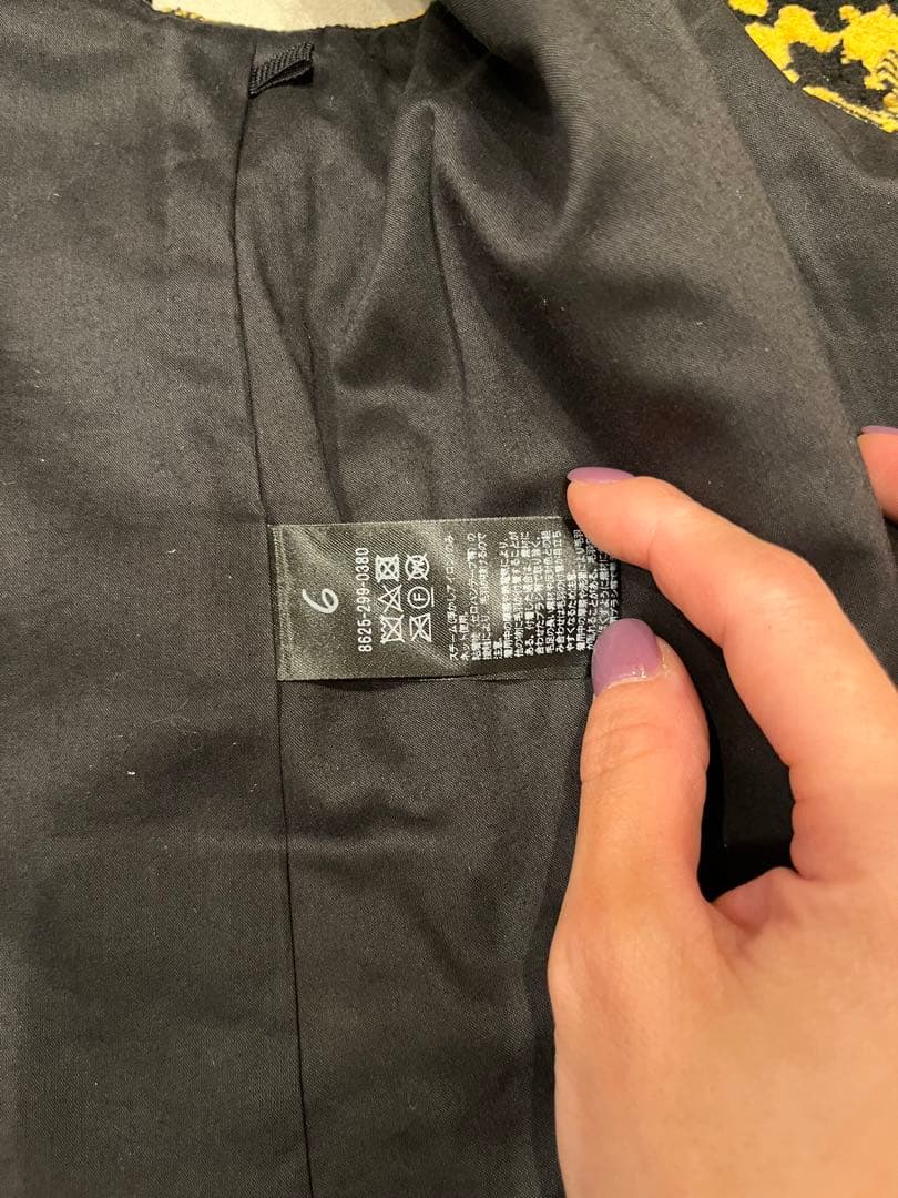 6 roku カットパイルジャガードベスト