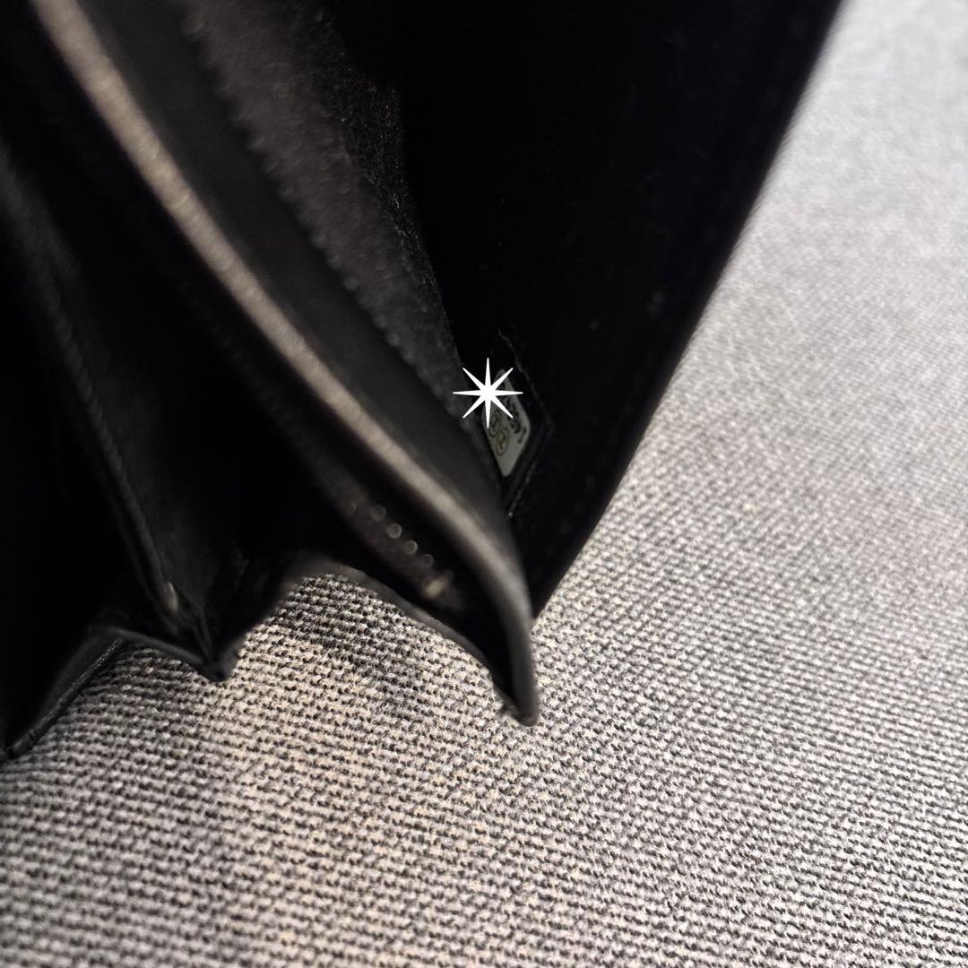 CHANEL 美品　長財布　ブラック　キャビアスキン　ココマーク　シルバー金具