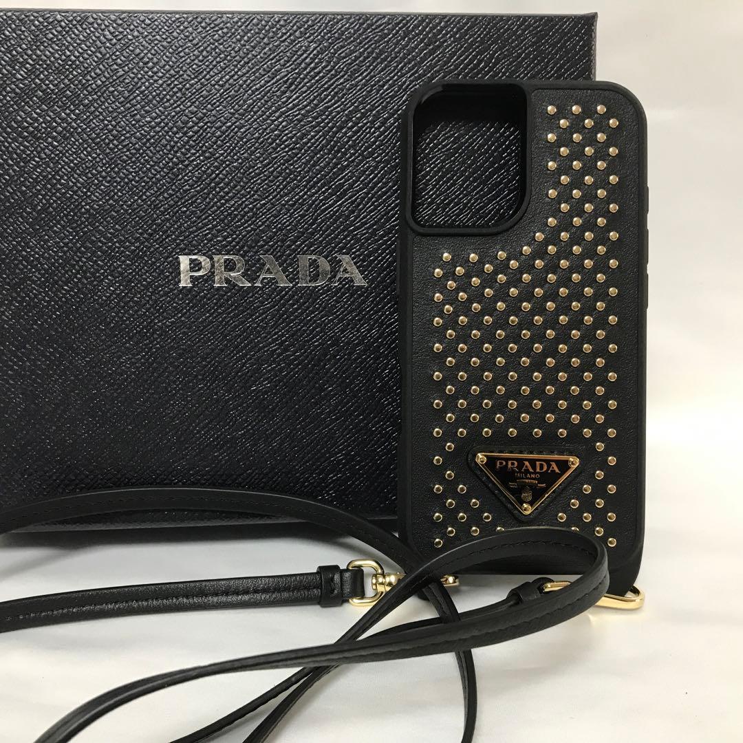 PRADA レザー iPhone16 ケース ショルダーストラップ
