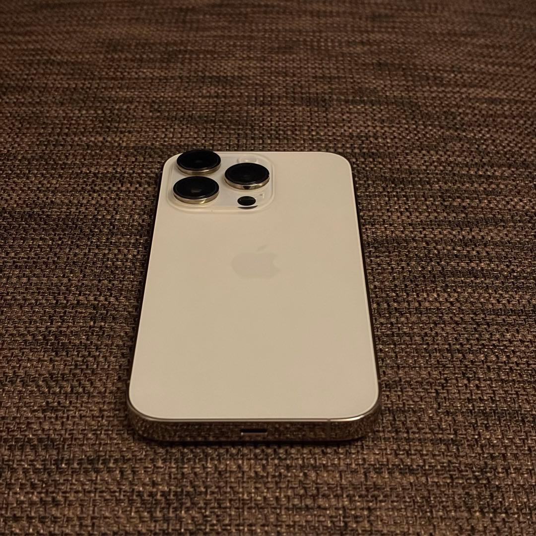 【バッテリー100%】 iPhone 14Pro 256GBゴールド外箱付属品付