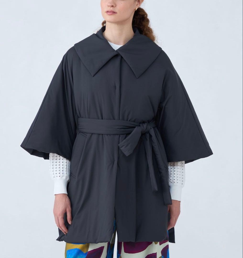 【完売カラー】ballsey パデットツイル ベルテッドポンチョ