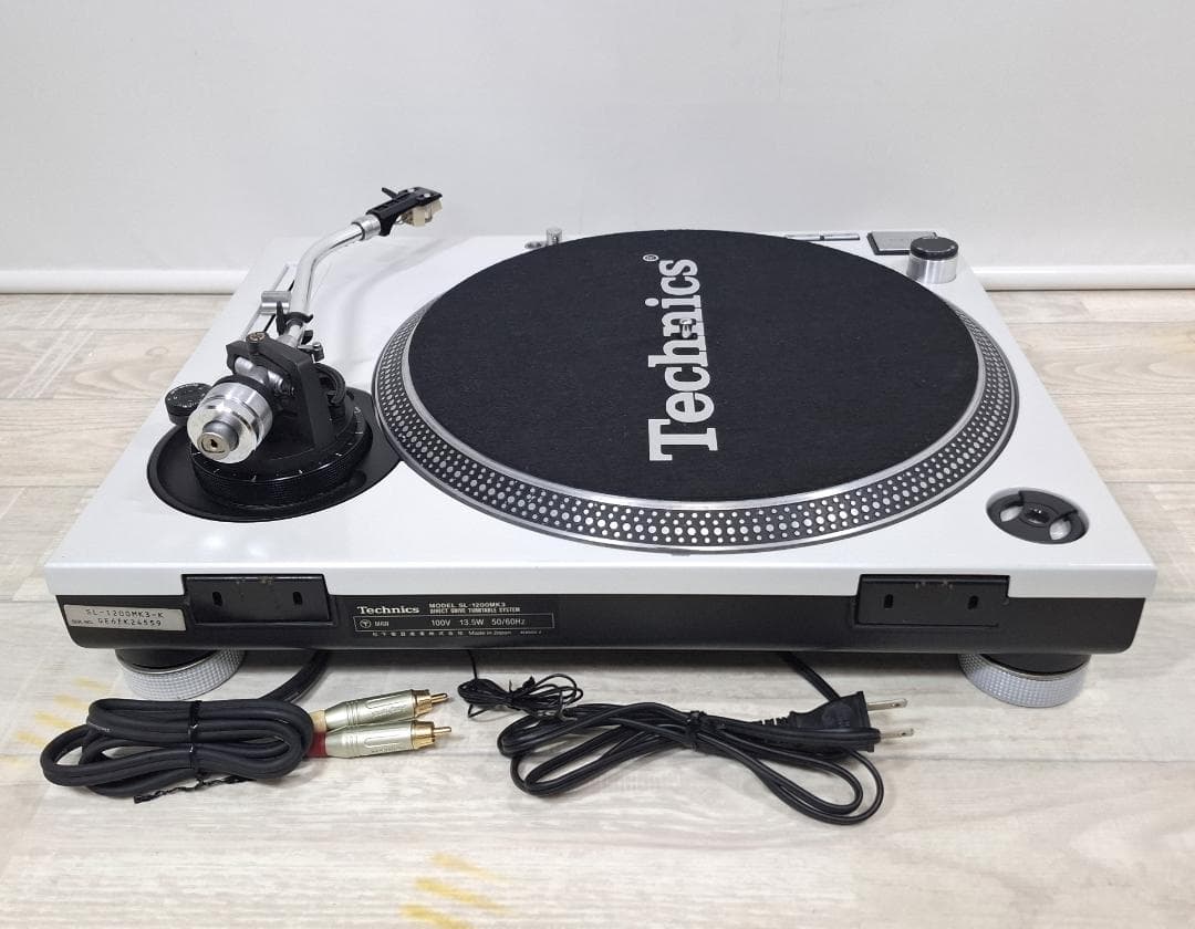 動作品★テクニクス★ターンテーブル【 SL-1200MK3 】シェル付★レコード