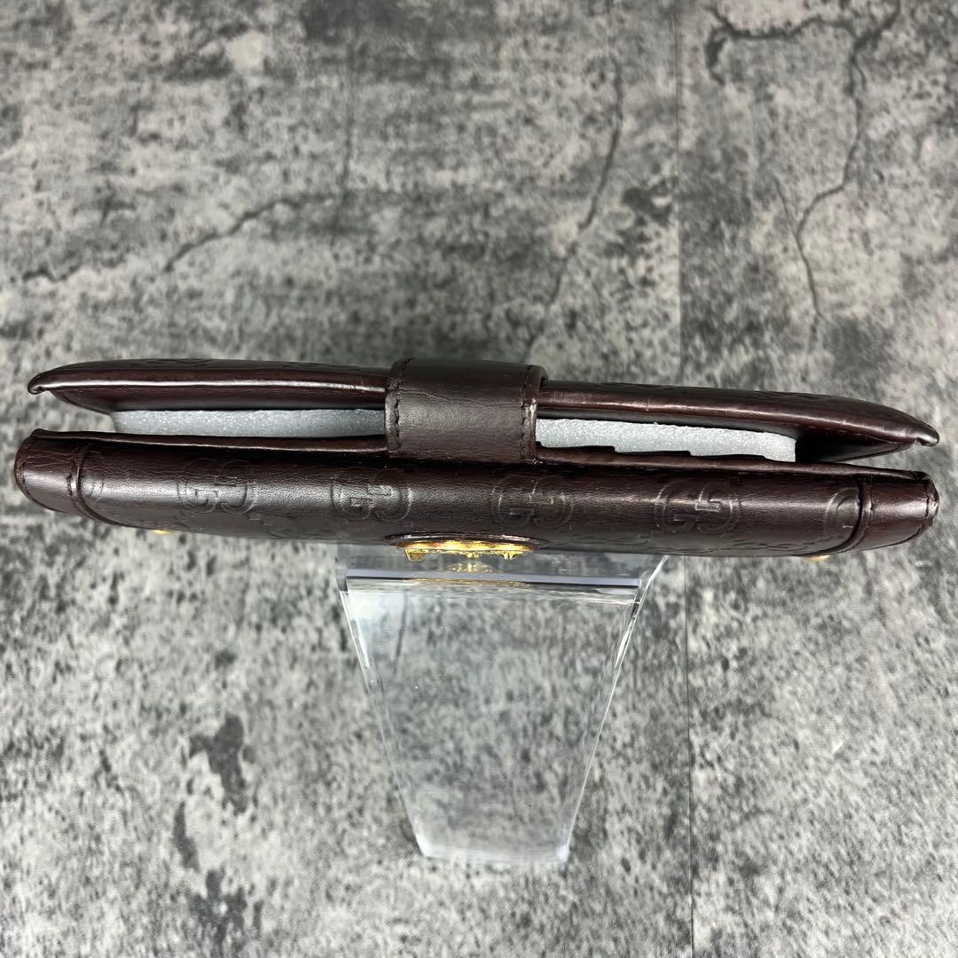 GUCCI グッチシマ ハートクレストWホック長財布