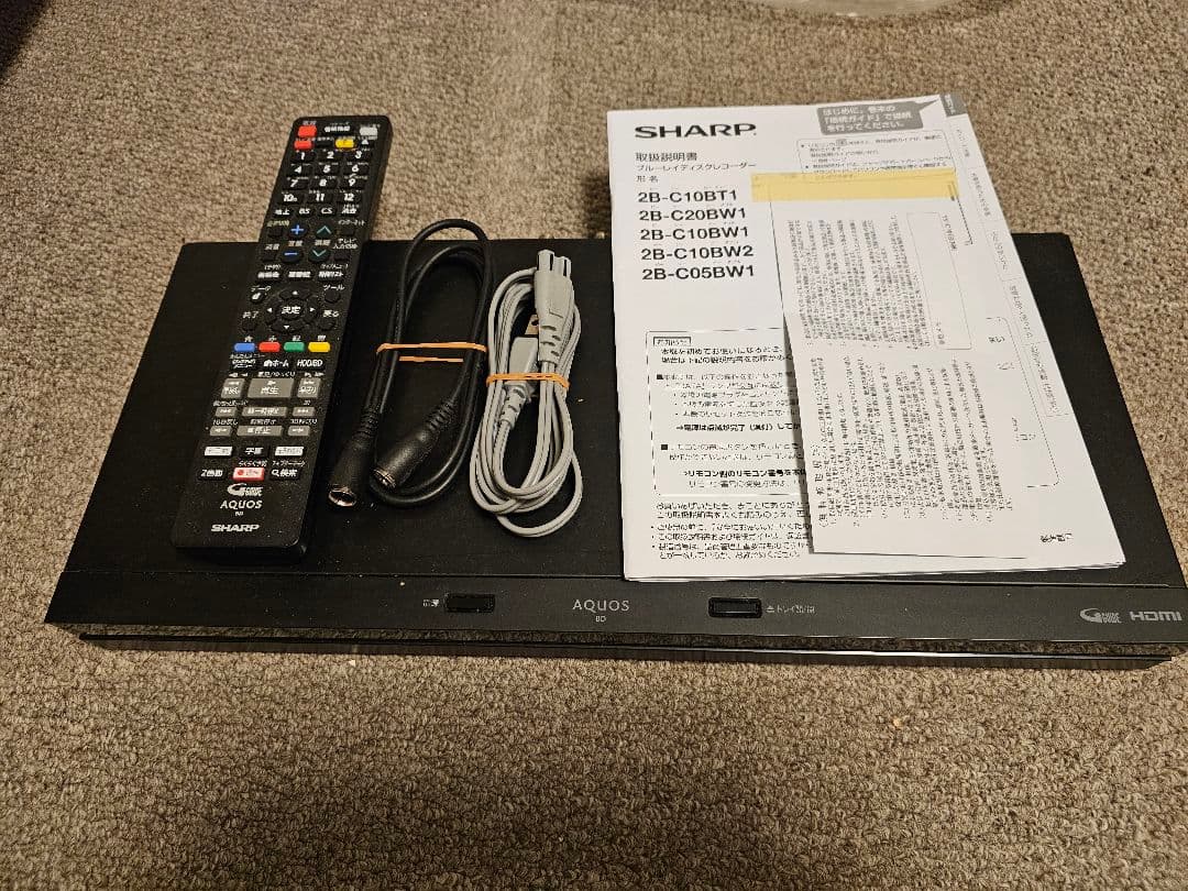 SHARP AQUOS 2B-C10BW1 ブルーレイプレーヤー