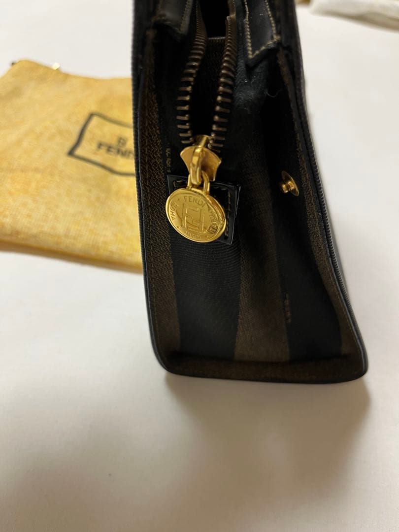 FENDI フェンディ バック カバン デカロゴ ペカン柄