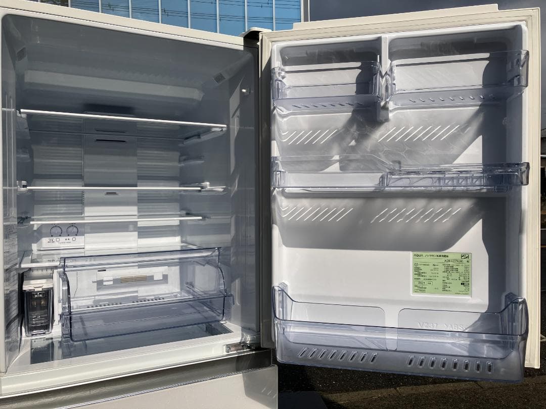 愛知岐阜/送料無料★美品★アクア 368L冷蔵庫 AQR-VZ37K　21年製