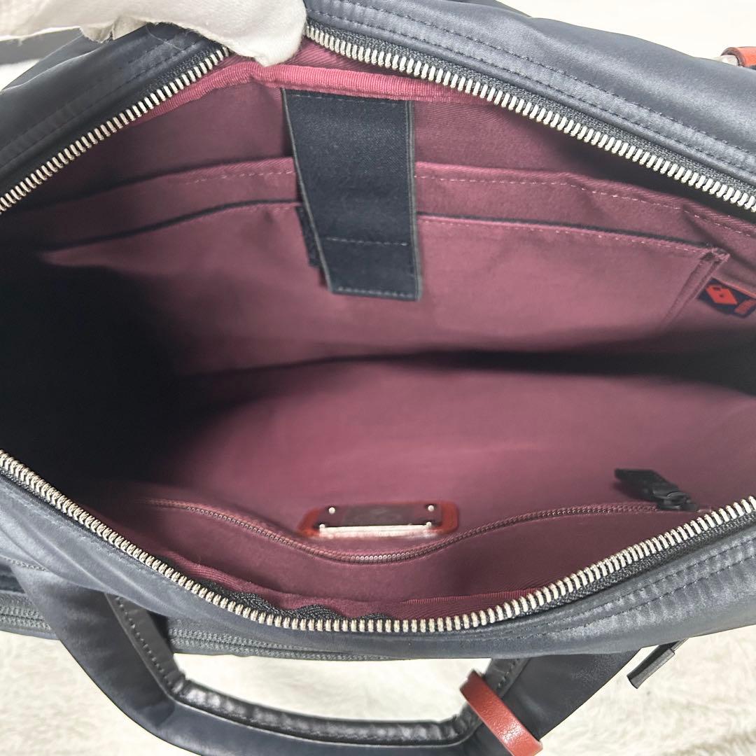 希少❗️豊岡鞄×鯖江眼鏡　眼鏡収納付き　ブリーフケース　3way ビジネスバッグ