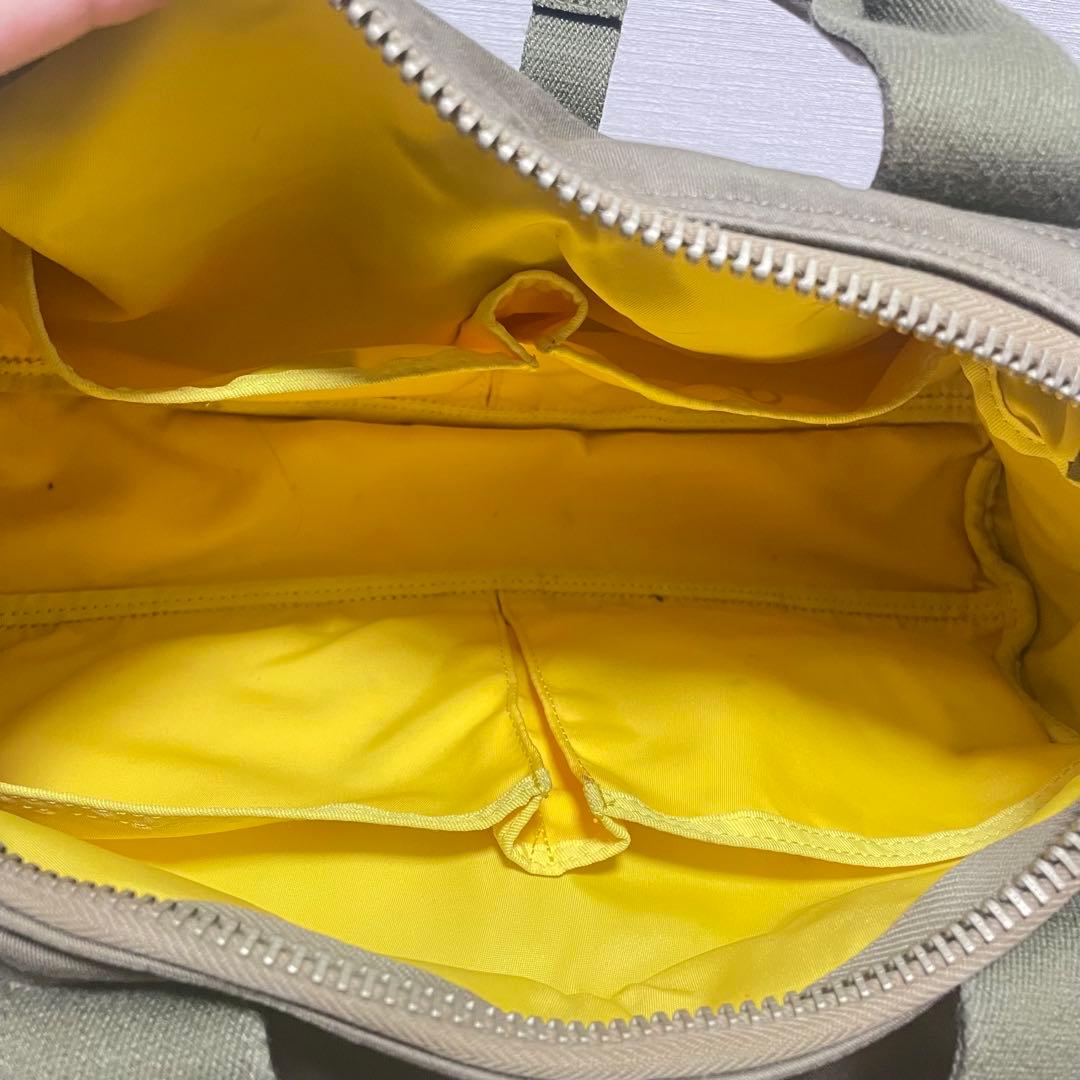 ② PORTER ポーター オリーブ ラブアンドピース ボストン S 廃盤 レア