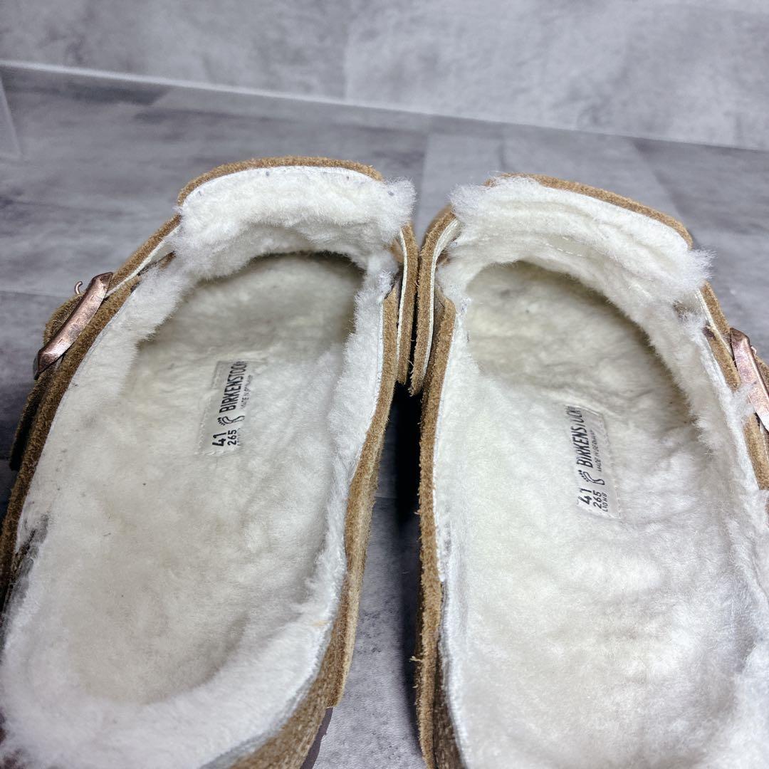 【良品】✨BIRKENSTOCK Boston Boa Suede26.5cm