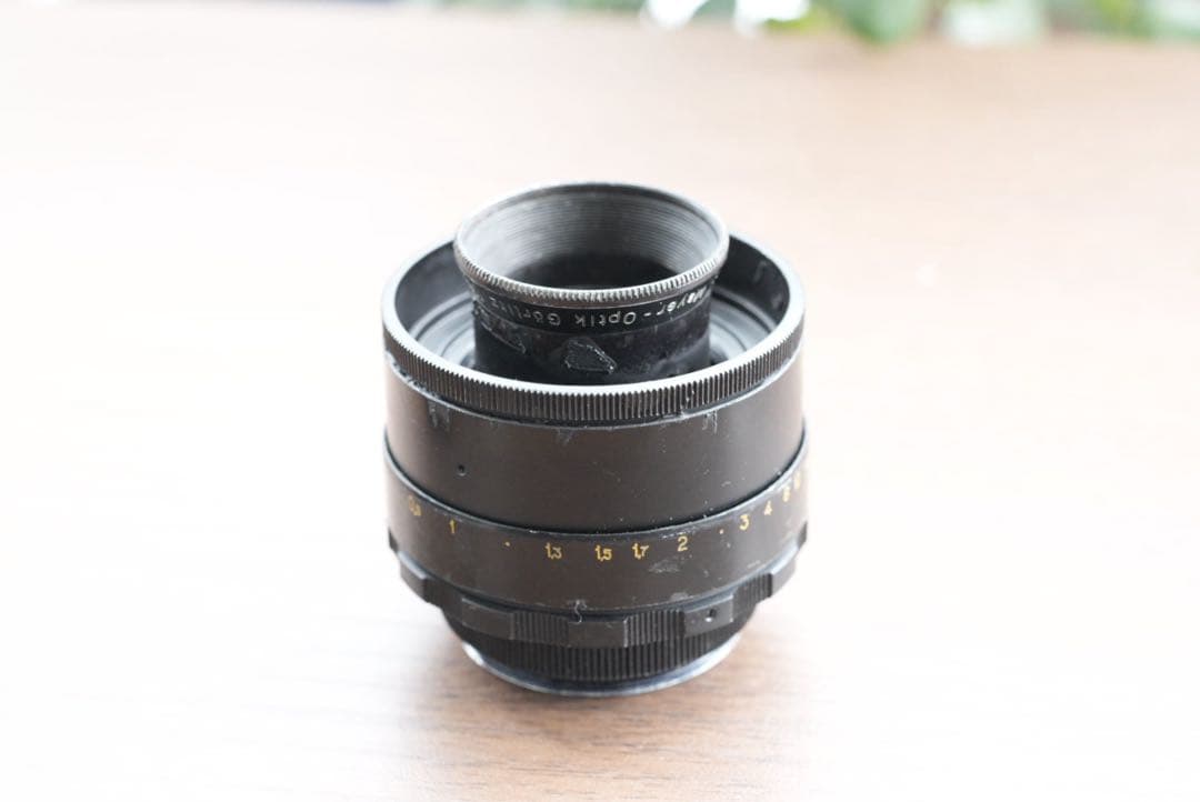 改造レンズ Helioplan 55mm f4.5 M42マウント