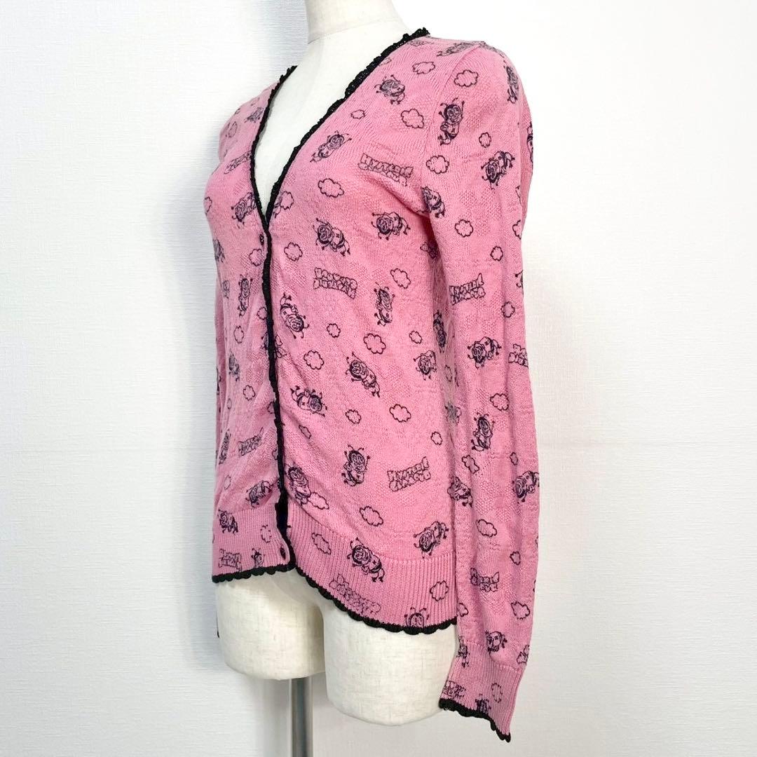 y2k❤️ 00s HYSTERIC GLAMOUR bee ロゴ カーディガン