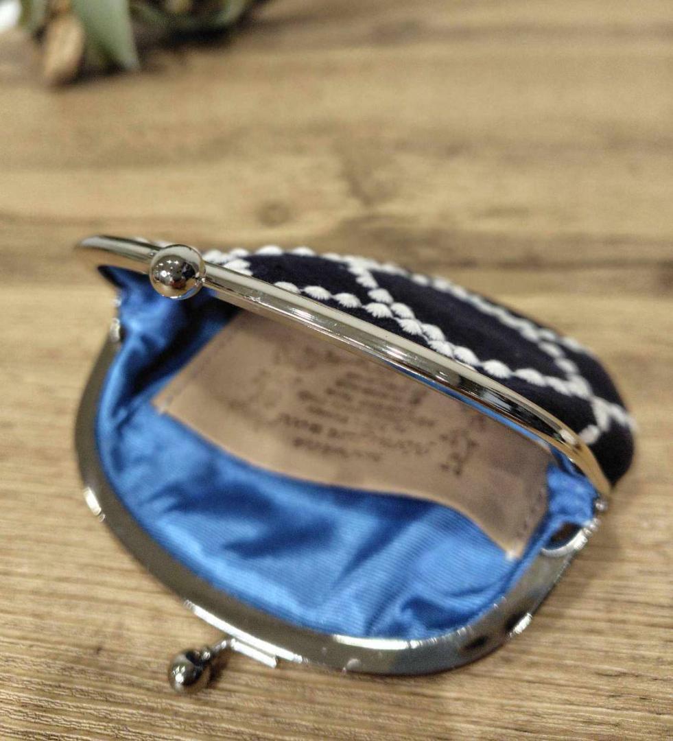 【2点おまとめ】ミナペルホネン/2025タンバリンネイビー×白/サコッシュ