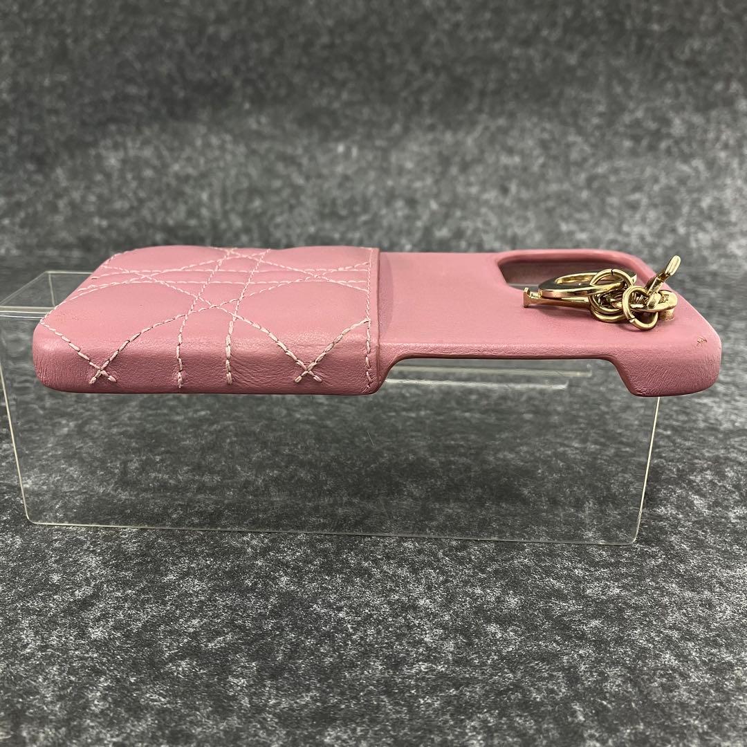 大人気☆クリスチャン ディオール☆iPhone13Proケース☆レザー☆ピンク！