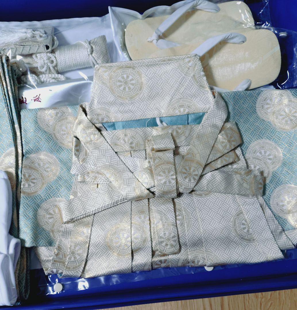 美品 七五三 男の子 5歳 産着 着物 フルセット 鷹の刺繍 卒園 入学 記念日