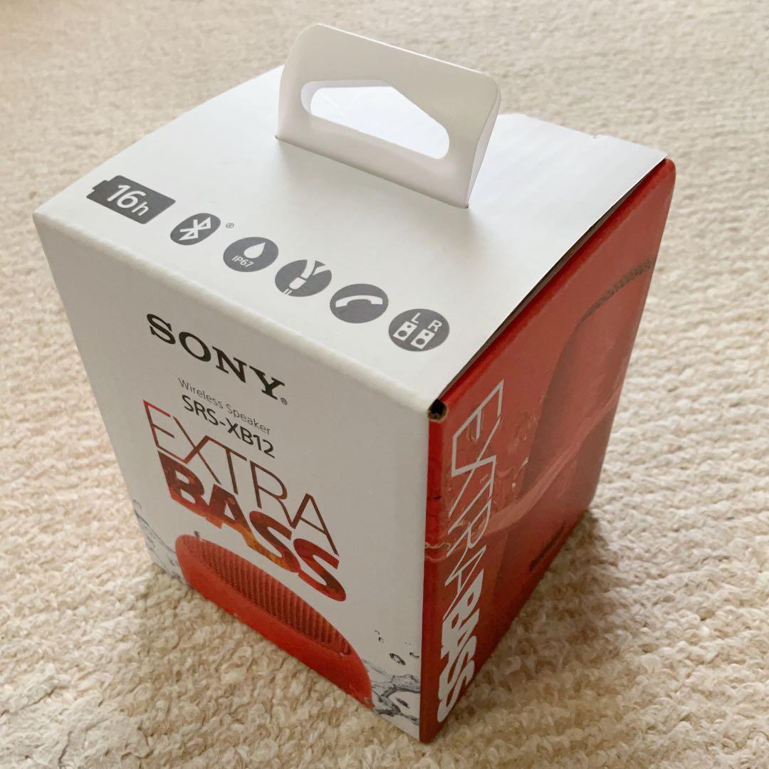 【新品未開封品】SONY SRS-XB12 ワイヤレススピーカー レッド