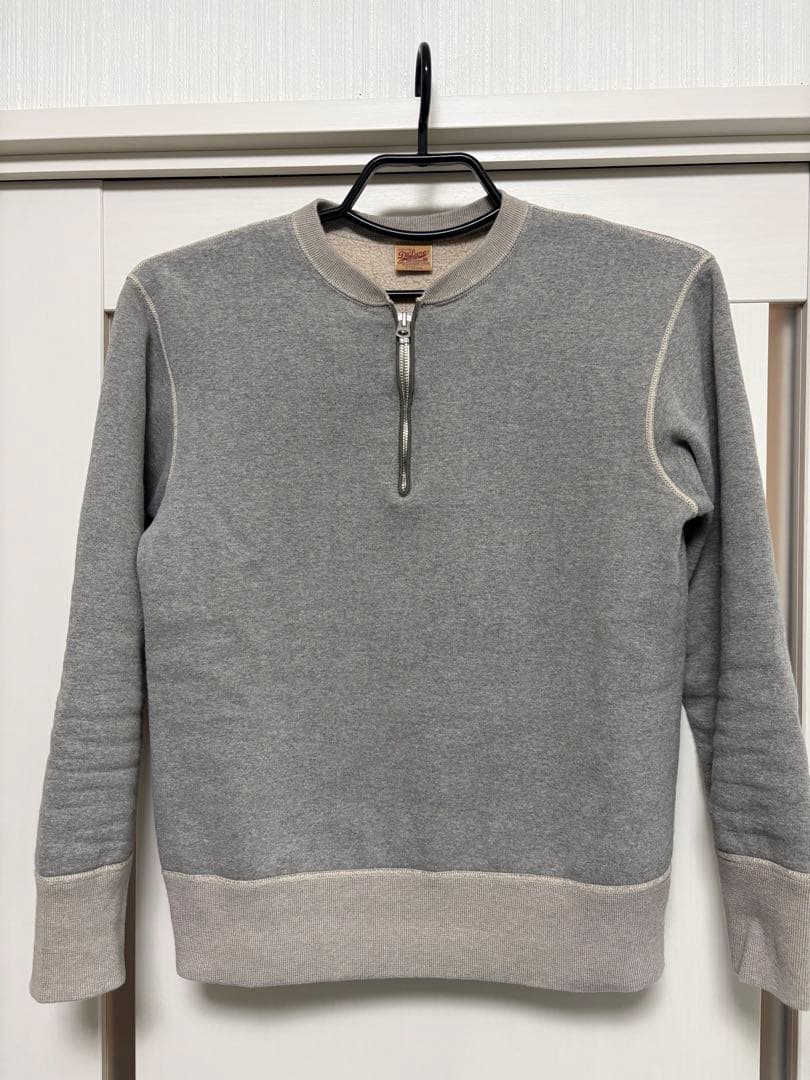 デラックスウエア　ハーフジップスウェット　サイズM