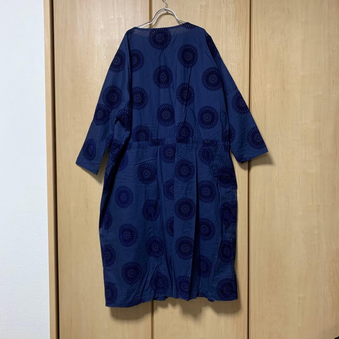 【美品】イチアンティークス ワンピース フロッキープリント