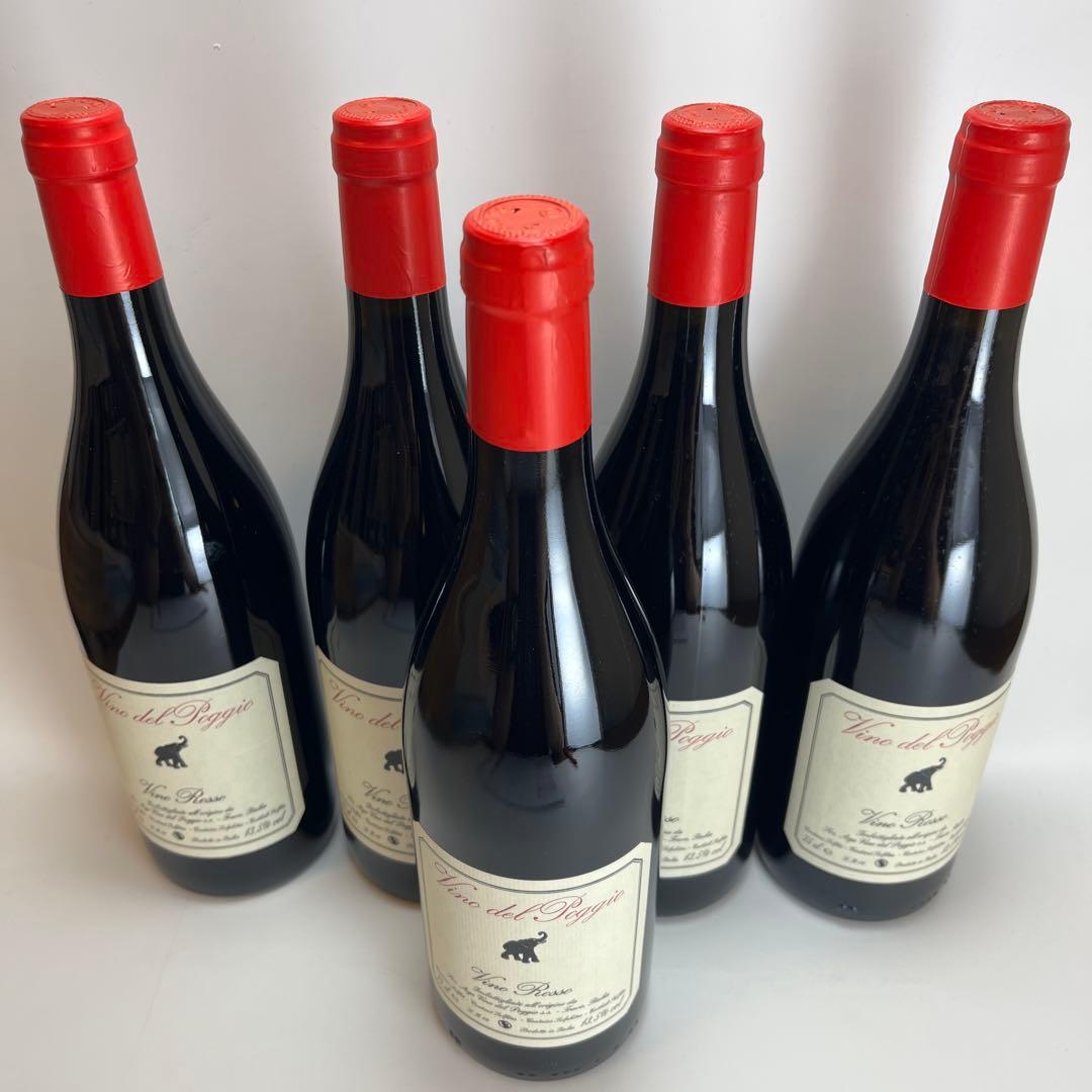 Vino del Poggio 赤ワイン 2018 13.5％vol 5本セット
