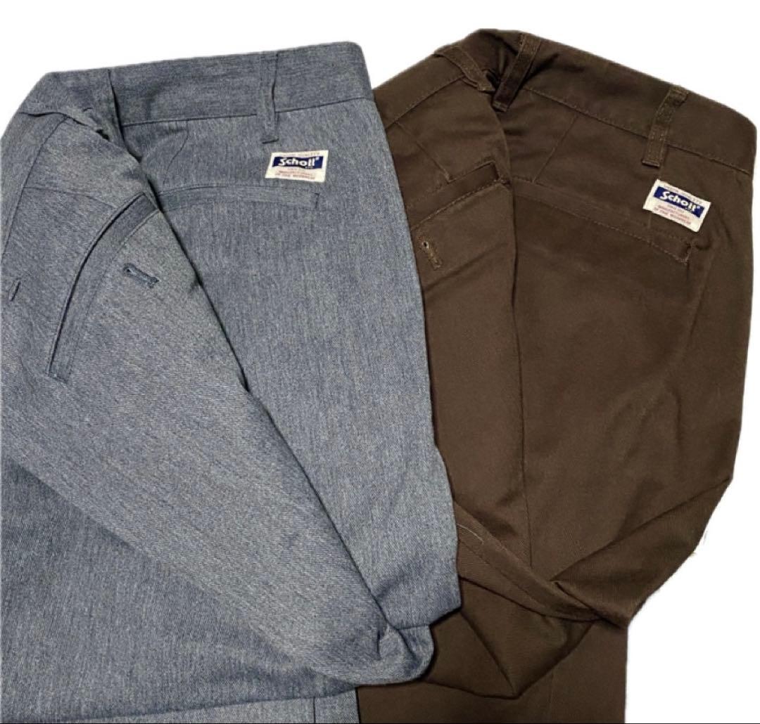 schott 2本セットTC DOUBLE PLEATED WIDE PANTS