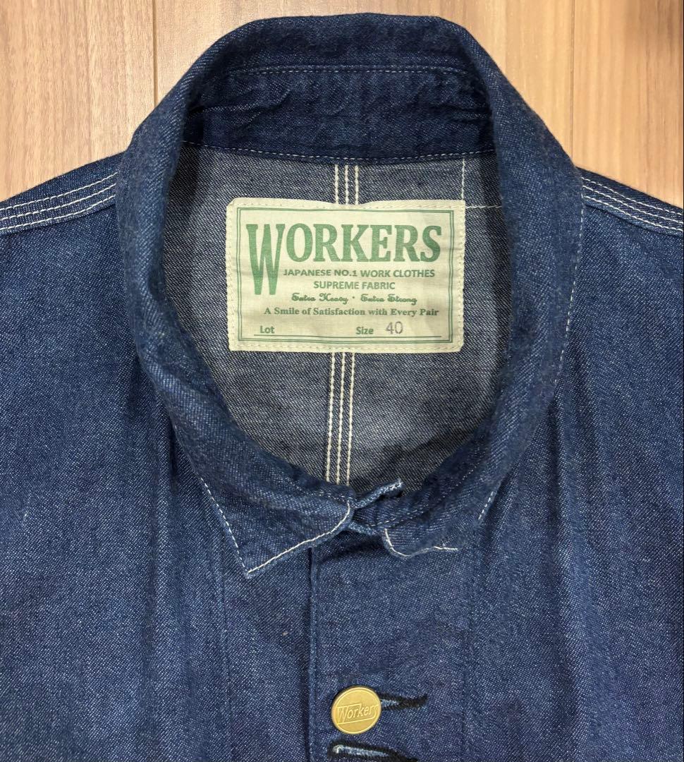ゆ*ん様 WORKERS カバーオール インディゴ 40