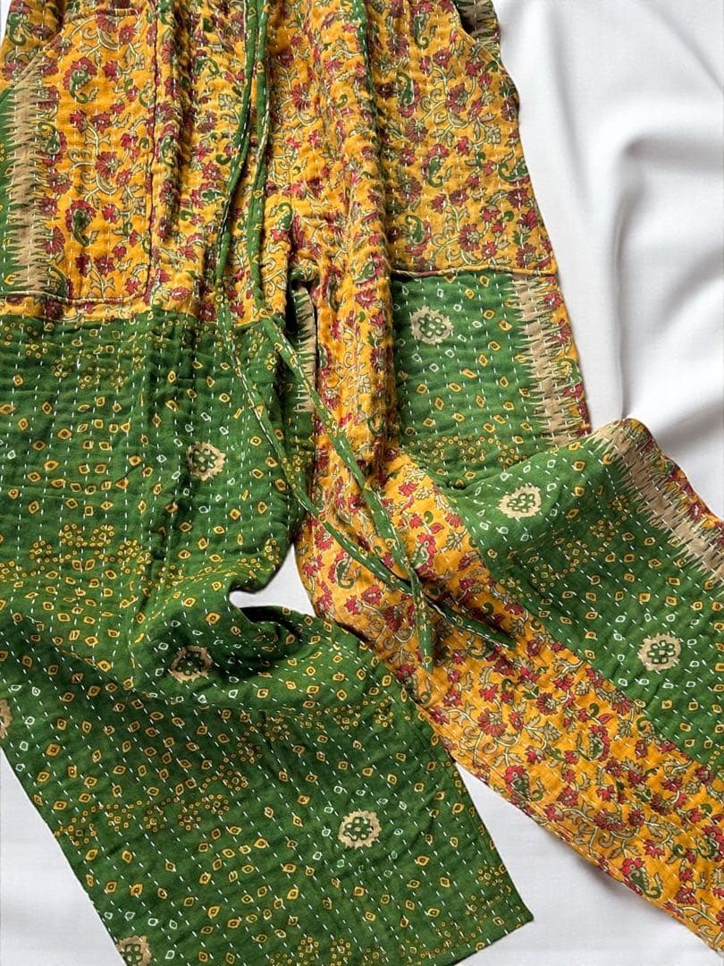 カンタキルト ラリーキルト カンタキルトパンツ ヴィンテージ ハンドメイド