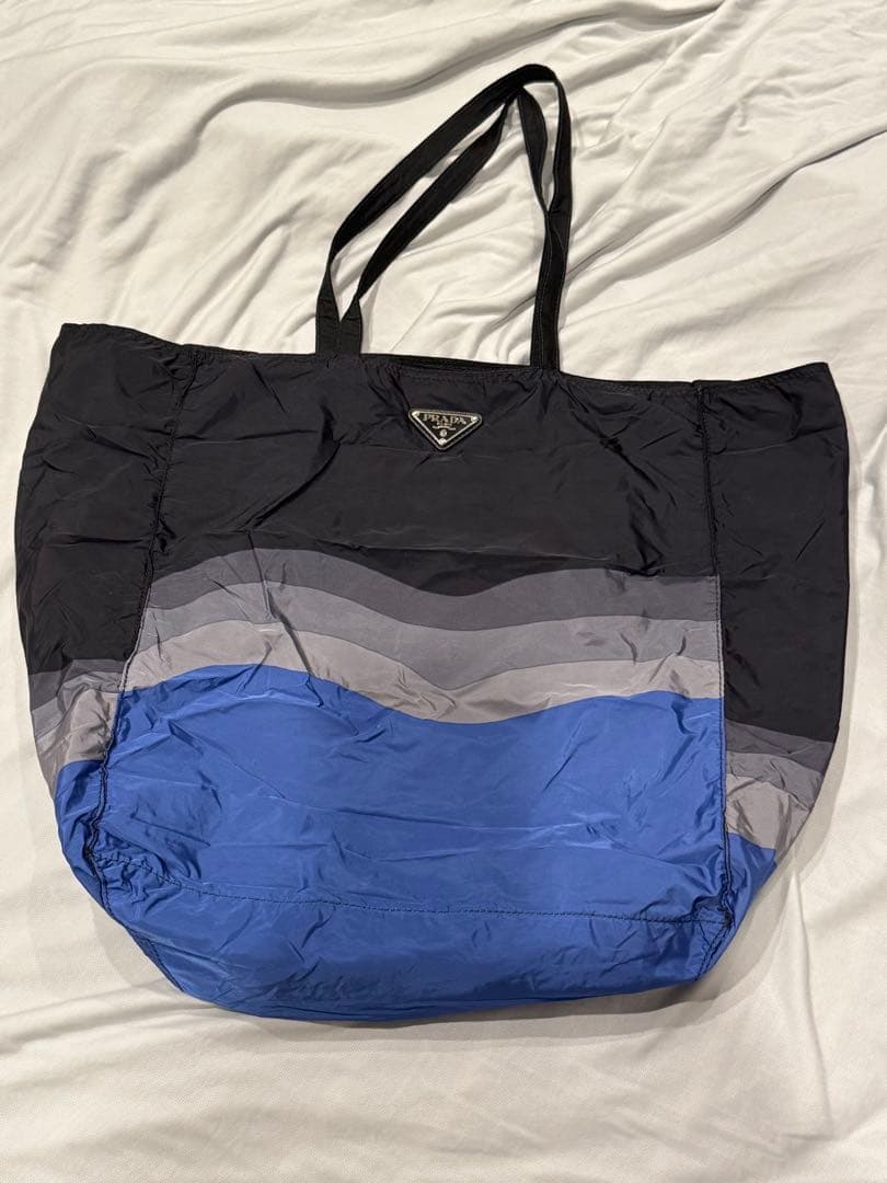 PRADA エコバッグ 黒・グレー・青　プラダ