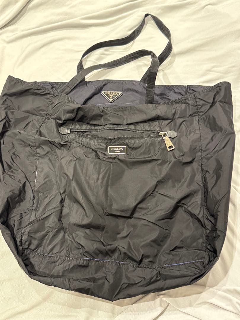 PRADA エコバッグ 黒・グレー・青　プラダ