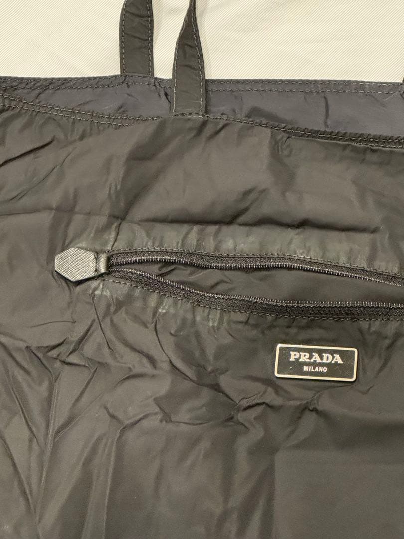 PRADA エコバッグ 黒・グレー・青　プラダ