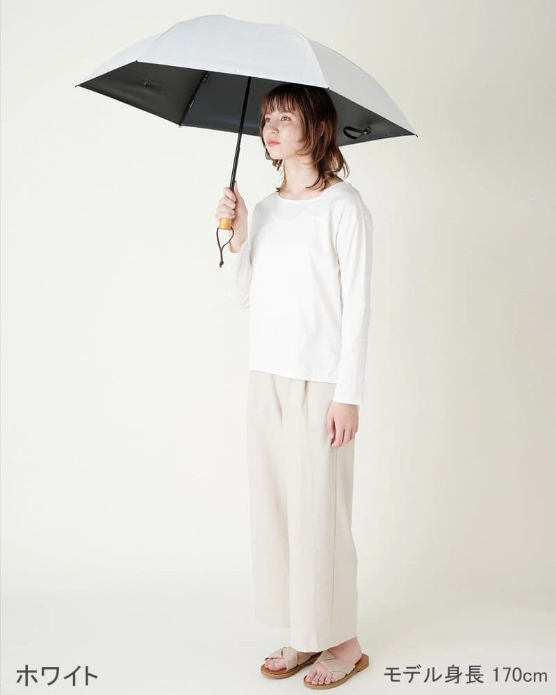 サンバリア100 折りたたみ日傘 3段折/チェック