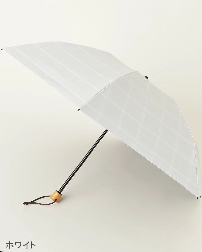 サンバリア100 折りたたみ日傘 3段折/チェック
