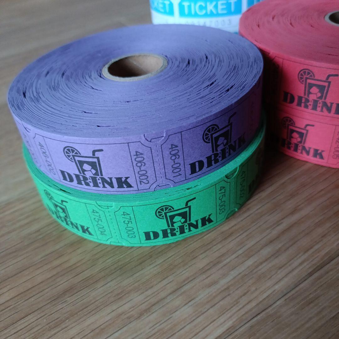 在庫限り9ロールセット　海外ロールチケット　紙モノ　まとめ売りジャンクジャーナル