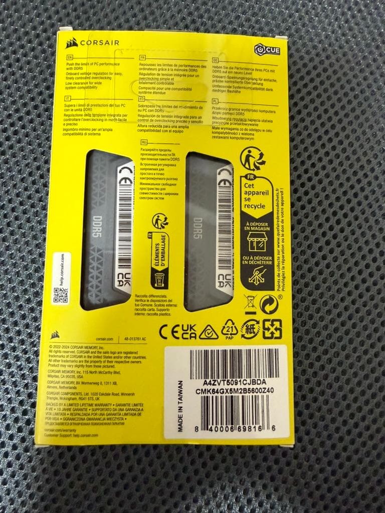 CORSAIR DDR5-5600MHz デスクトップPC用メモリ 64GB